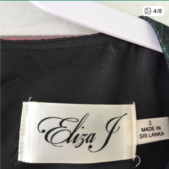 Eliza J Floral Print Faille Fit & Flare Dress - Picture 4 of 8